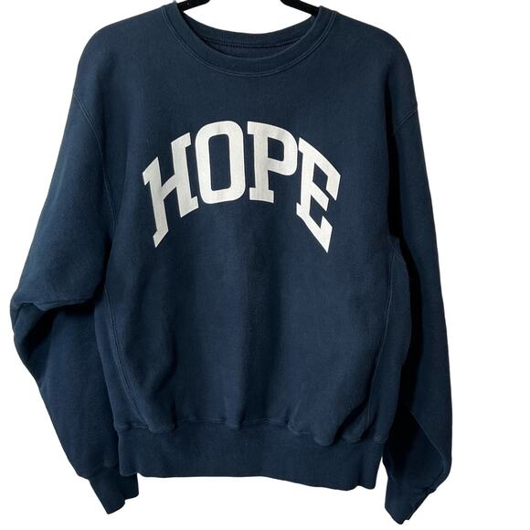 Champion Other - CHAMPION "HOPE" Gender Neutral Navy Blue L/S Premium Size Medium